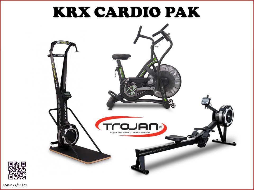 Ski ErgTrainer Air Bike KRX Rower Cardio Pak Trojan Fitness